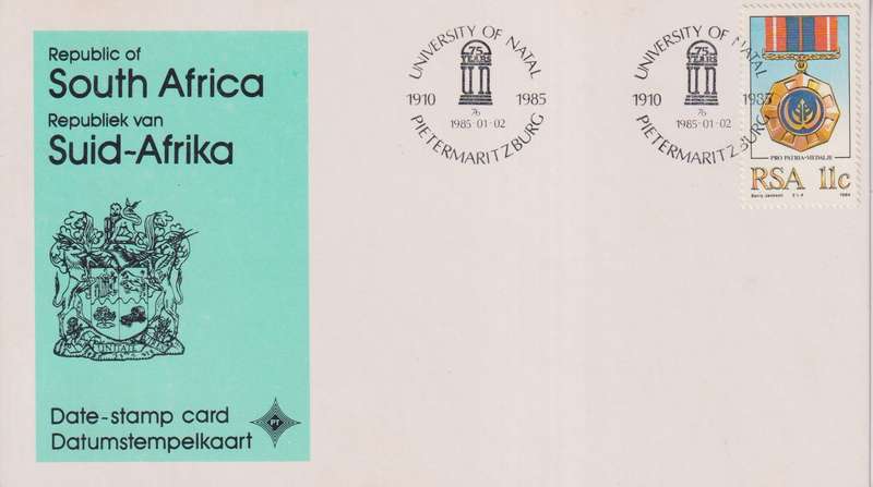 Stamps Date Stamp card RSA