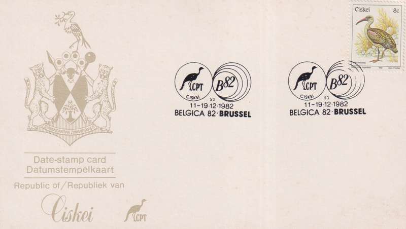 Fist Day Stamp Card Ciskei