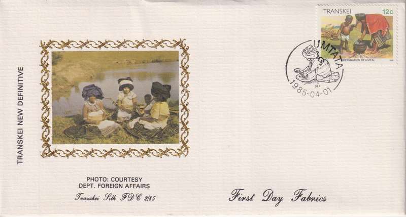 FDC Transkei Silk Cover 1985 Xhosa Culture