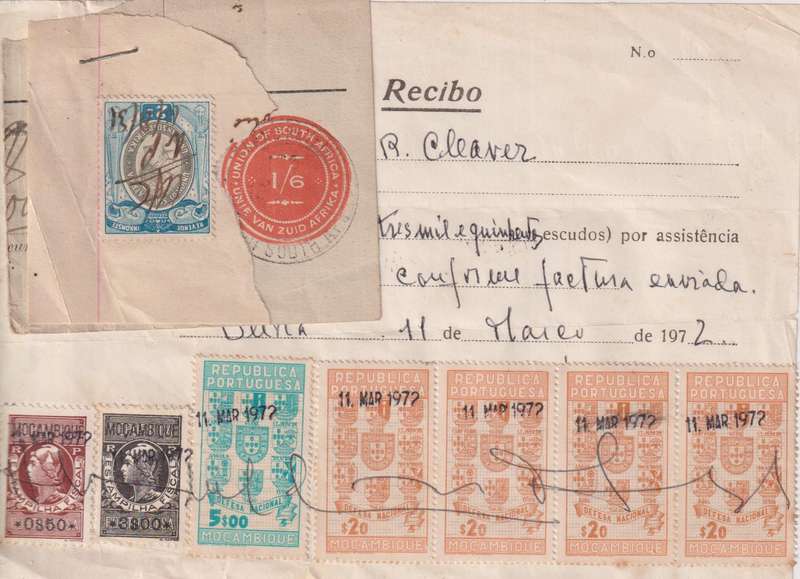 Stamps on paper Mix World