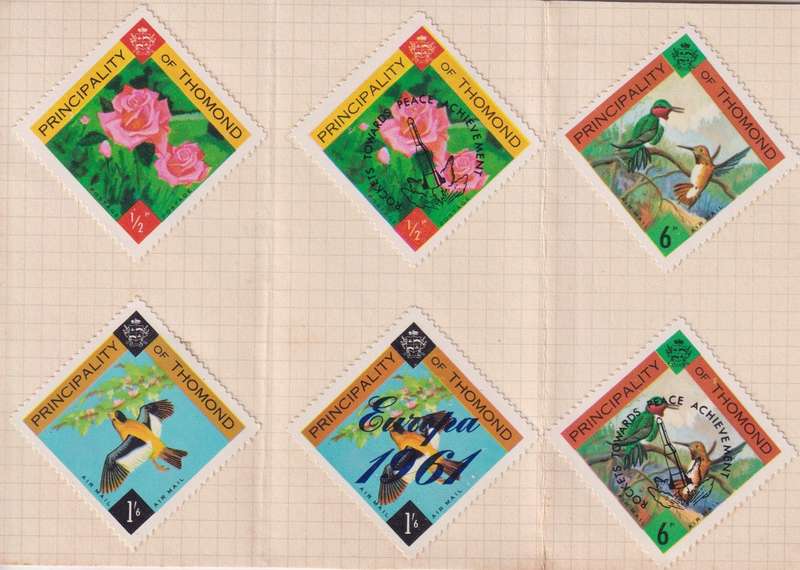 Stamps on paper Mix World