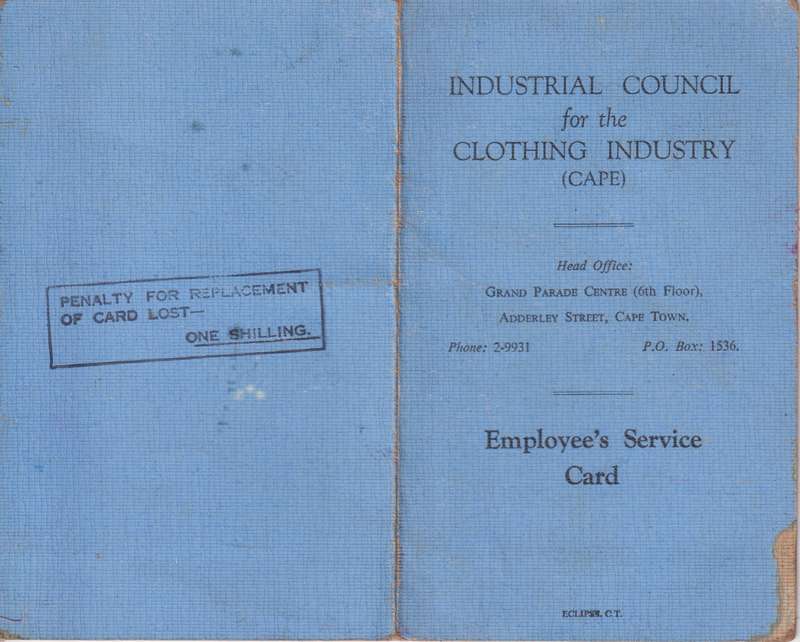 Employee Service Card