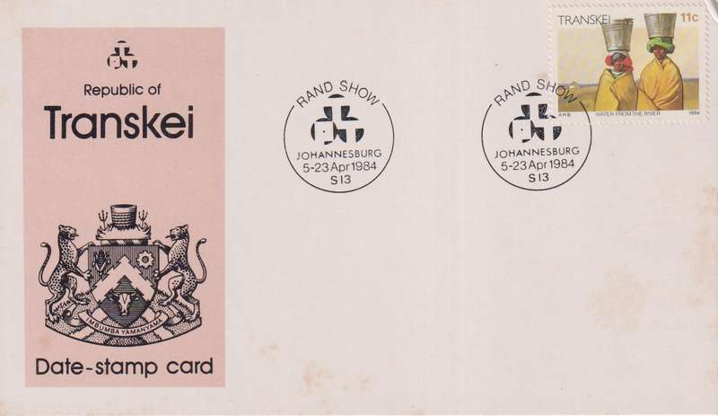 Stamps Date Stamp Card Transkei