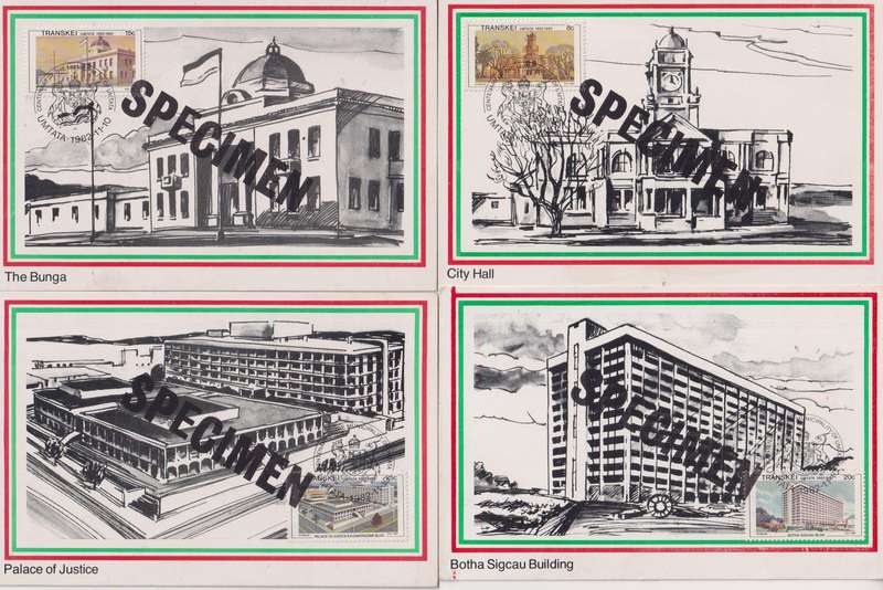 Maxi Card Set of 4 Limited addition 1982 The 100th Anniversary of Umtata