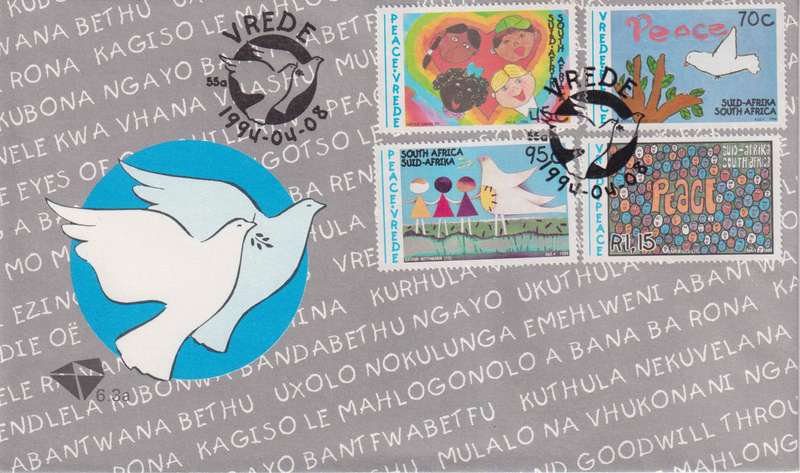 FDC RSA 1994 Peace Campaign - Children's Paintings