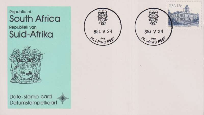 Stamps Date Stamp card RSA
