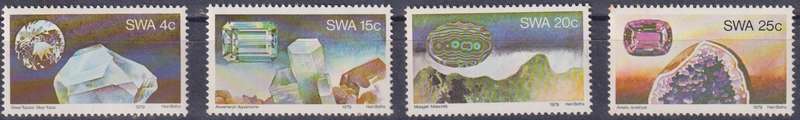 Stamps SWA 1979 Gemstones from Southwest Africa