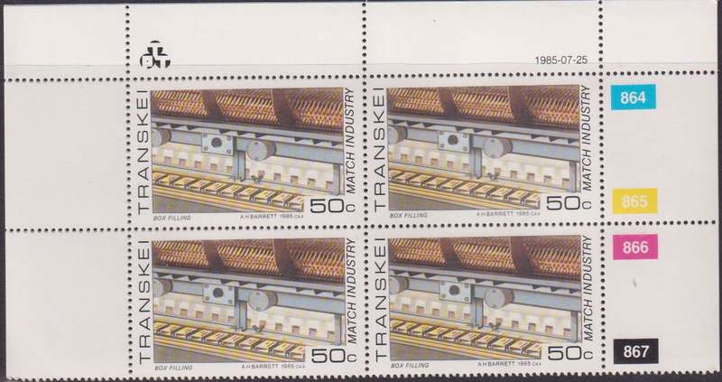Stamp Control Blocks Transkei