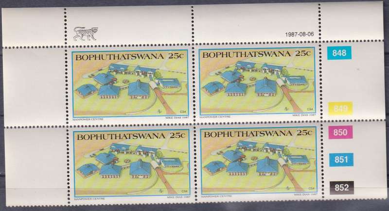 Stamps Control Block Bophuthatswana