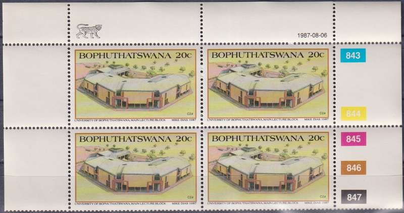 Stamps Control Block Bophuthatswana