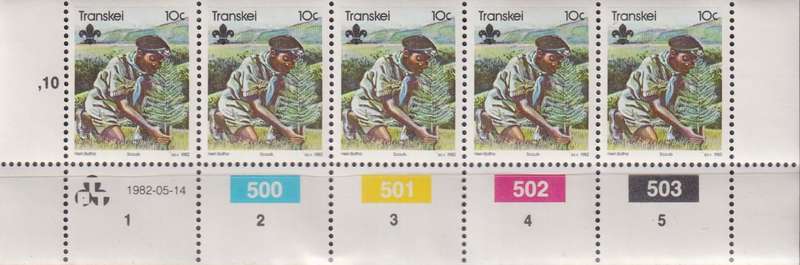 Stamp Control Blocks Transkei