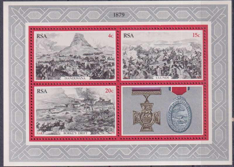 Stamp Control Blocks 1979 The 100th Anniversary of the Zulu War