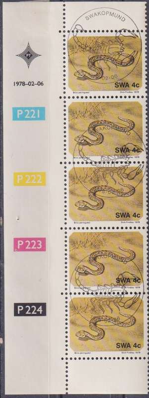 Stamp Control Blocks SWA 1978 Namib Desert