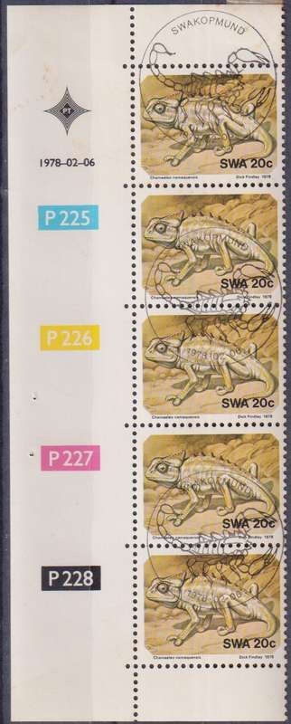Stamp Control Blocks SWA 1978 Namib Desert
