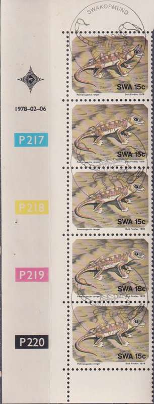 Stamp Control Blocks SWA 1978 Namib Desert