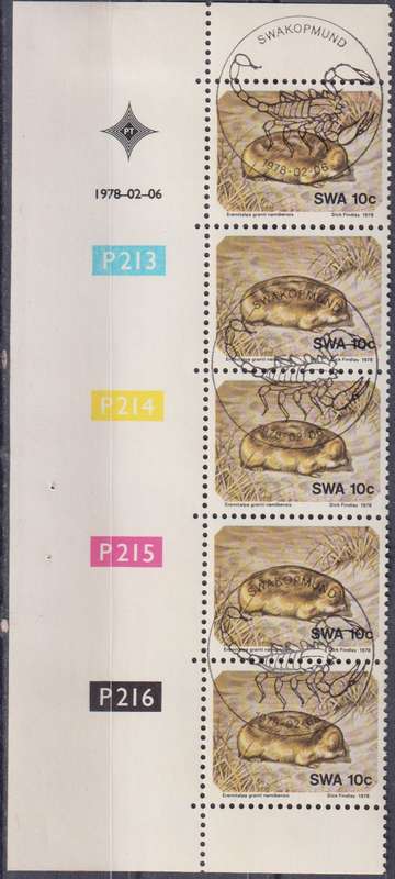 Stamp Control Blocks SWA 1978 Namib Desert