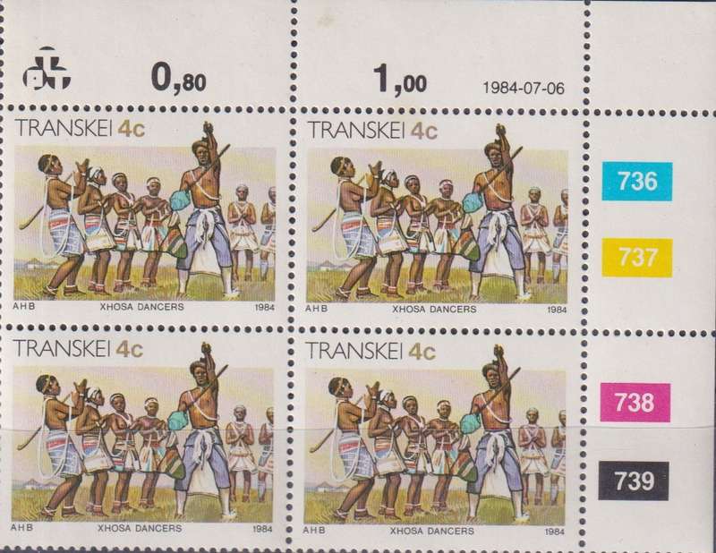 Stamp Control Blocks Transkei