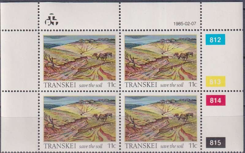 Stamp Control Blocks Transkei