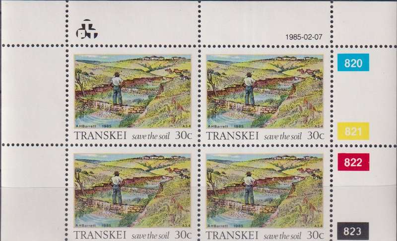 Stamp Control Blocks Transkei