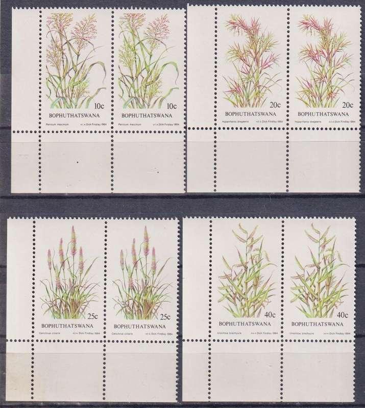 Stamps Control Blocks Bophuthatswana