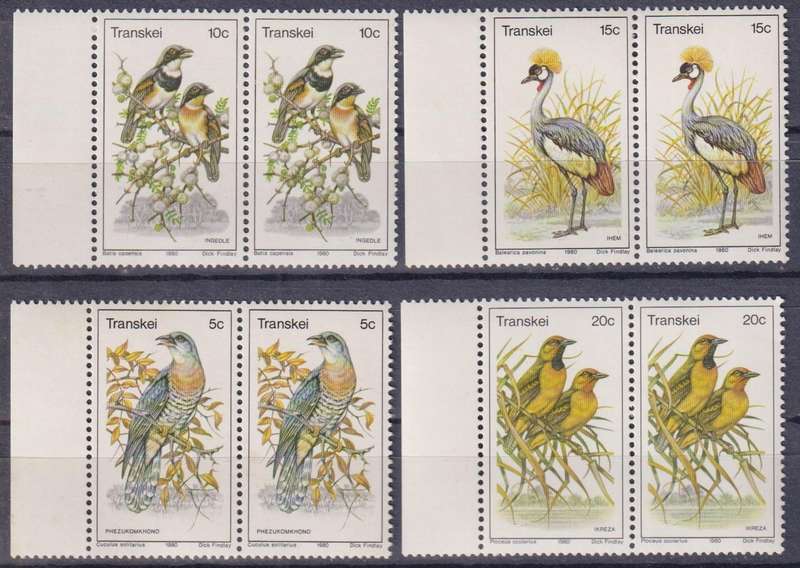 Stamps Control Blocks Transkei