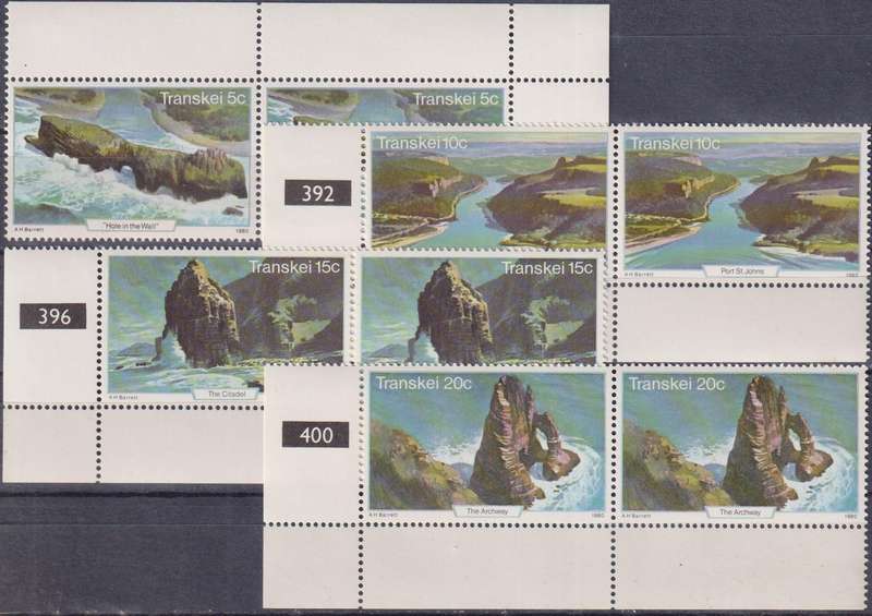 Stamps Control Blocks Transkei