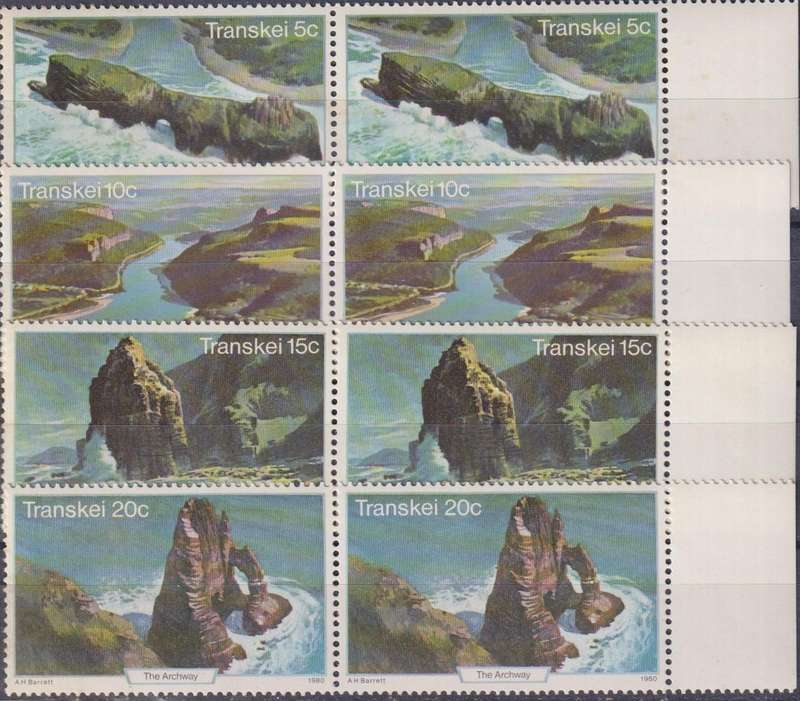 Stamps Control Blocks Transkei