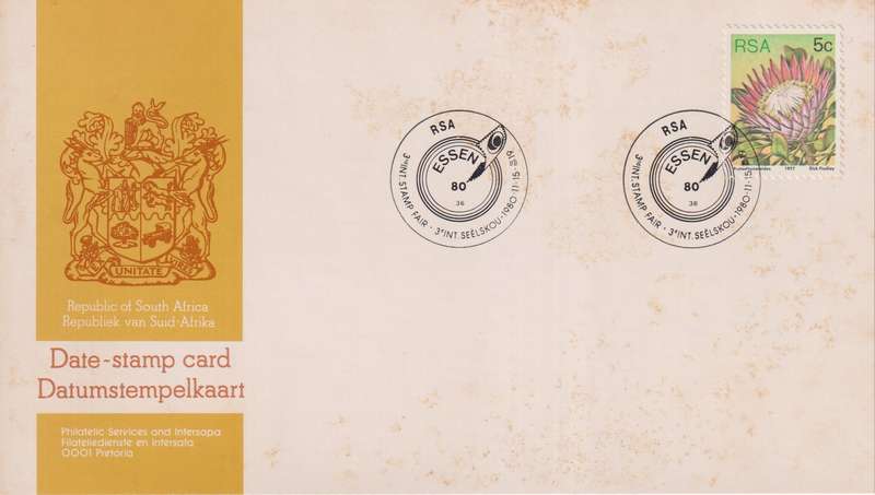 Stamps Date Stamp card RSA