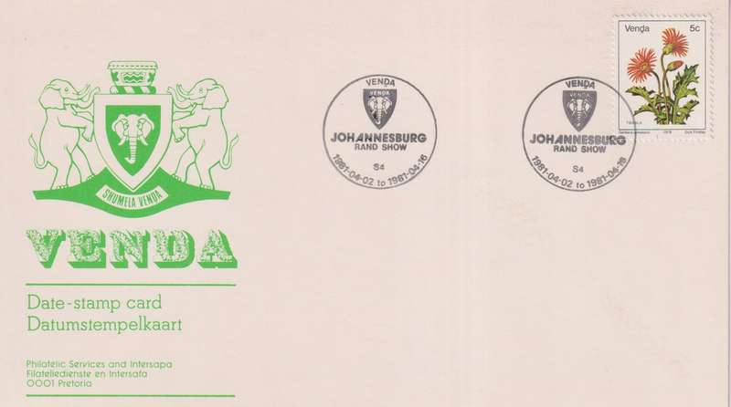 Fist Day Stamp Card Venda