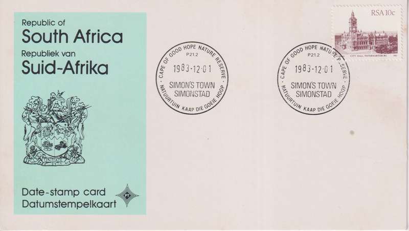 Stamps Date Stamp card RSA
