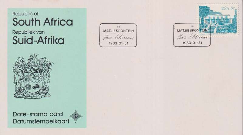 Stamps Date Stamp card RSA
