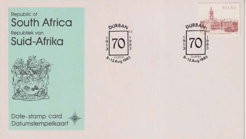 Stamps Date Stamp card RSA