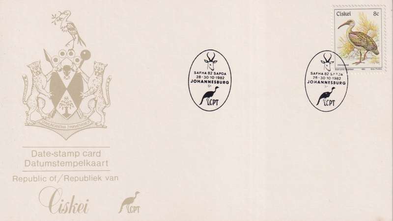 Fist Day Stamp Card Ciskei
