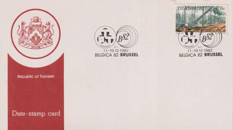 Stamps Date Stamp card Transkei