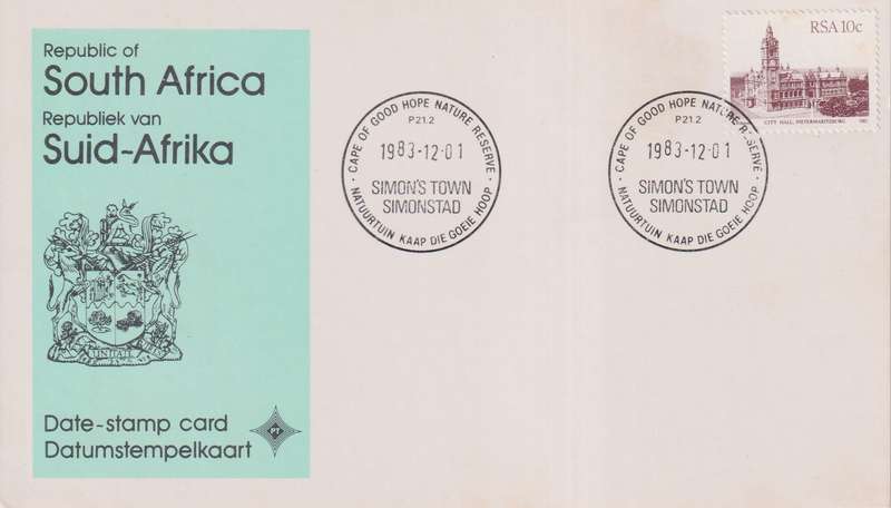 Stamps Date Stamp card RSA