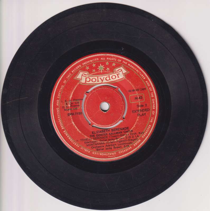 Seven Single LP / Vinyl Elizabeth Serenade