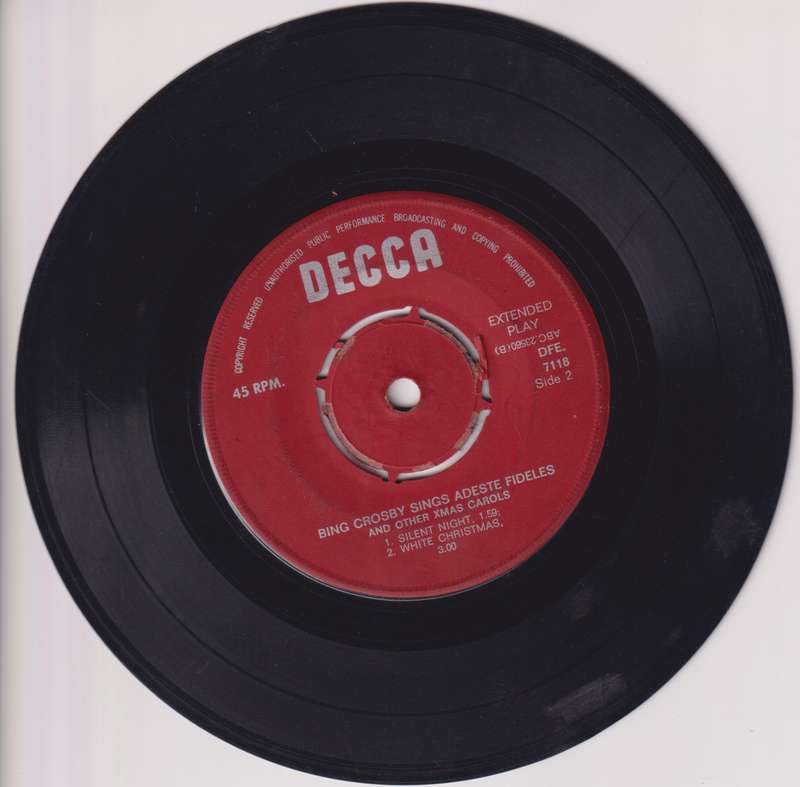 Seven Single LP / Vinyl Bing Crosby Sings Adeste Fideles