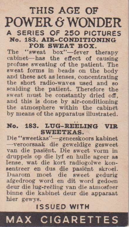 Cigarette Card This Age of Power & Wonder No. 183