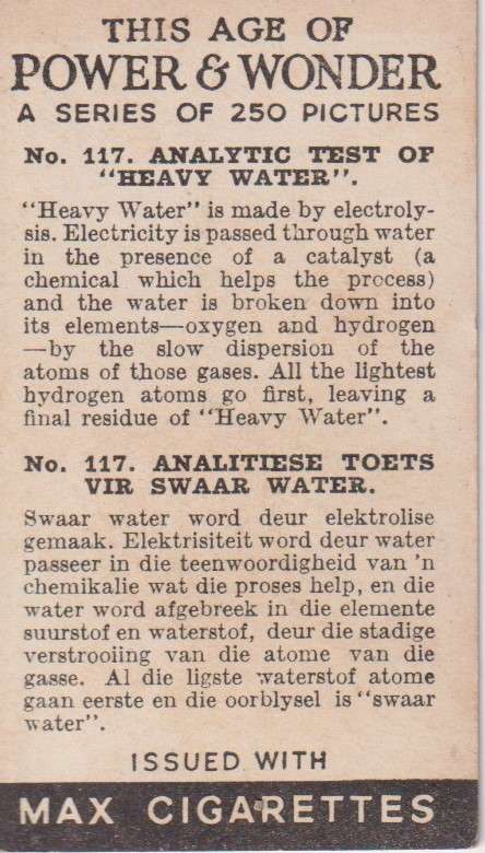 Cigarette Card This Age of Power & Wonder No. 117