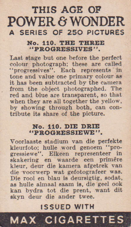 Cigarette Card This Age of Power & Wonder No. 110