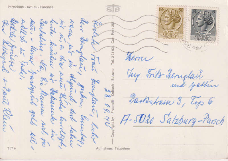 Post Cards / Maxi Card used