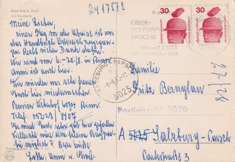 Post Cards / Maxi Card used
