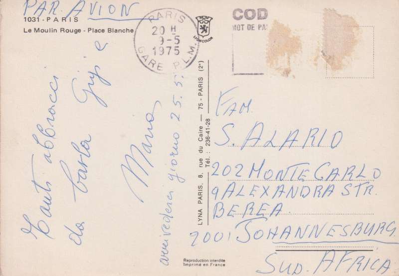 Post Cards / Maxi Card used