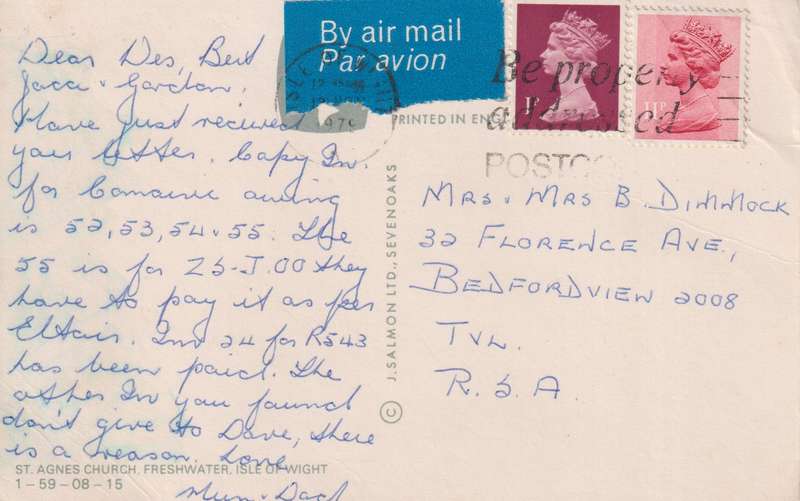 Post Cards / Maxi Card used