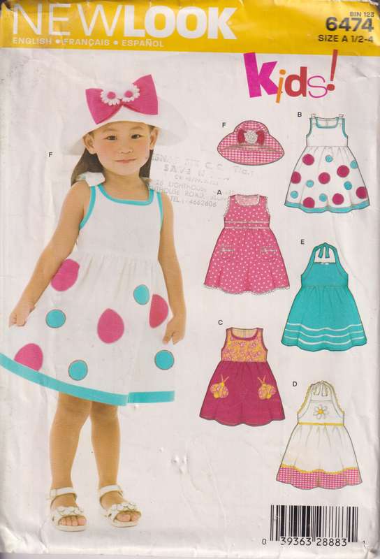 New look Bin 123 6474 Size A 1/2-4 Kids Dress
