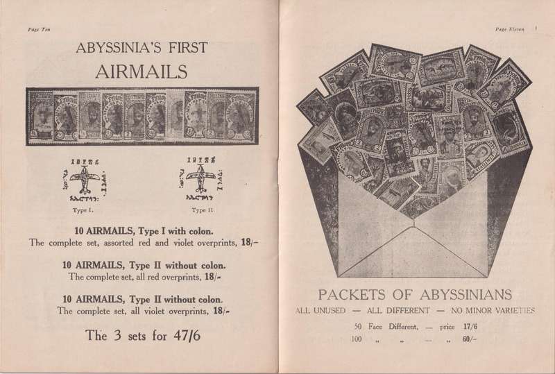 A5 Book About Abyssinias Stamps