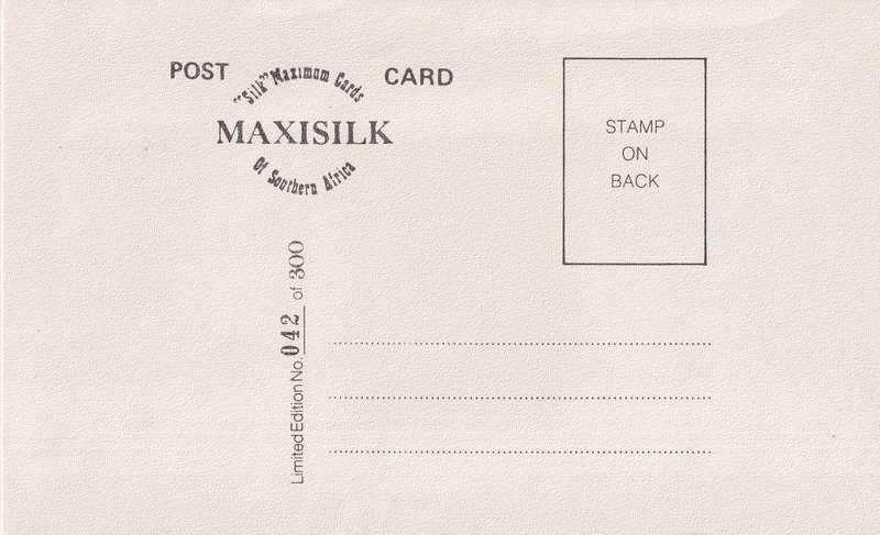 First Frama Commemoration Postage Labels RSA MaxiSilk no. 5B/86