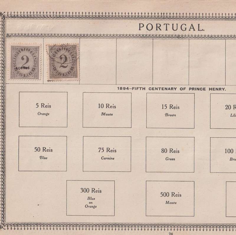 Stamps on paper Mix World