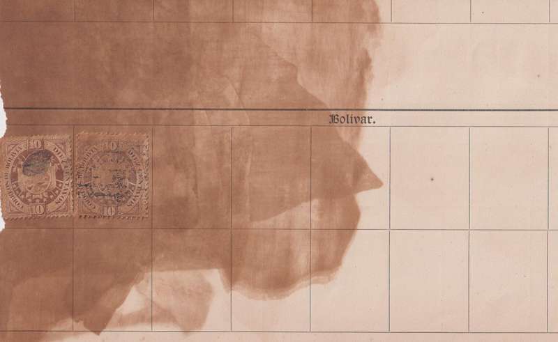 Stamps on paper Mix World