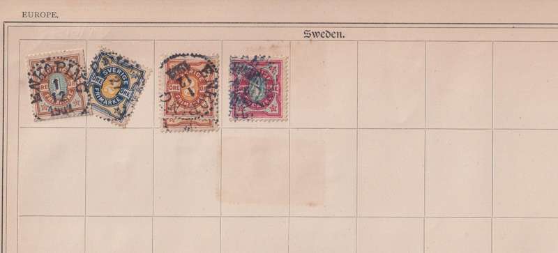 Stamps on paper Mix World